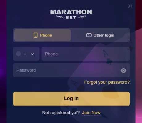 Marathonbet login